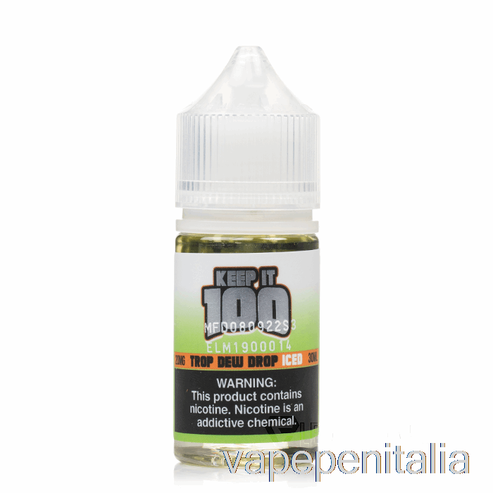 Vape Box Mod Ghiacciato Trop Dew Drop - Keep It 100 Sali - 30ml 30mg